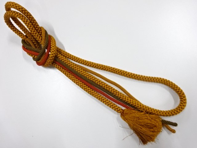 JAPANESE KIMONO / HAND-TIED OBIJIME CORD